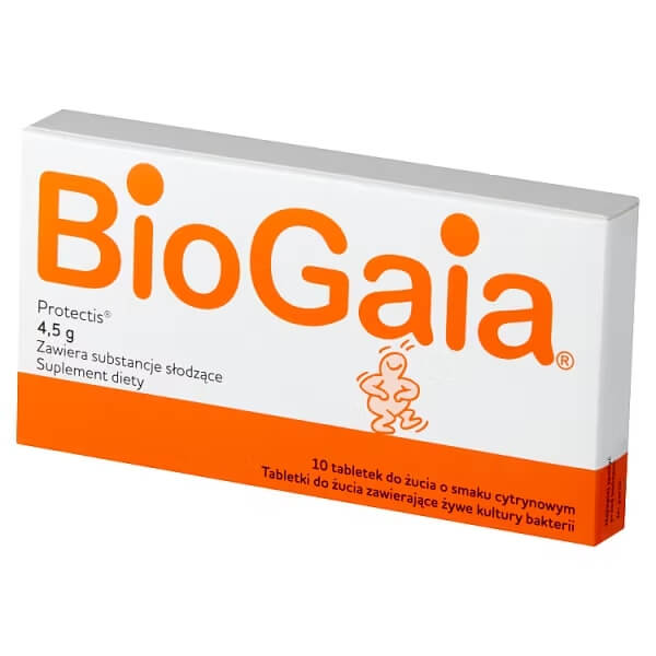 BioGaia 健胃益生菌咀嚼片(檸檬味) 10粒 波蘭版